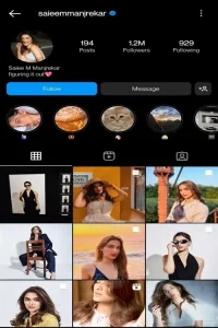 Saiee Manjrekar Age, Height, Father, Movies List & Much More 10 sariee instagram