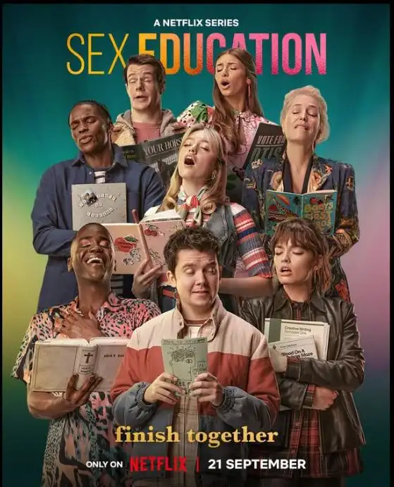 Sex Educatio Cast Image Poster Of Sex Education
