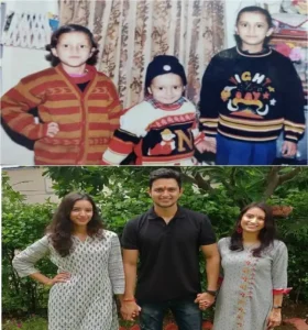 Dimri With Brother And Sister